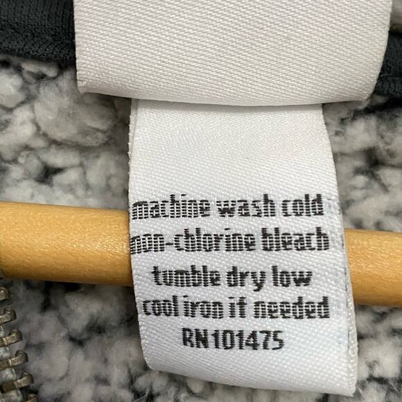 Poshmark Poshfixings Logo teddy fuzzy sherpa pullover grey heathered small - Picture 6 of 8